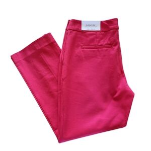 352. NWT Ann Taylor Signature Hot Pink Ankle Length Trousers - Size 8